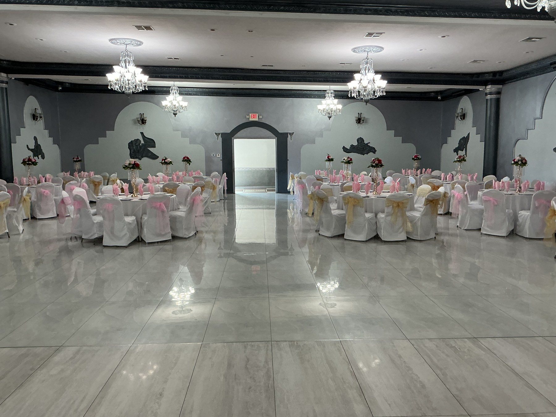 The open floor and the room beyond